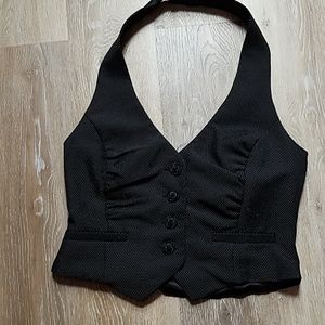 Polka dress vest